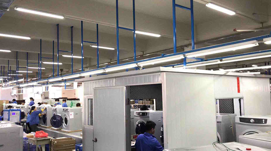 金環(huán)電器如何保證客戶收到的滾筒干衣機運行時無異響？