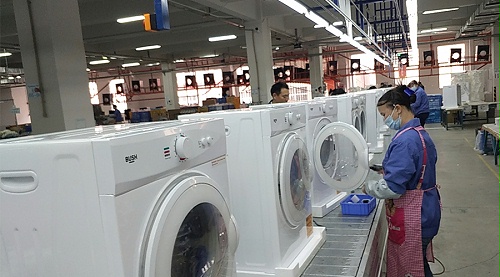 年底繁忙！金環(huán)電器全力保障英國Argos客戶滾筒干衣機(jī)生產(chǎn)